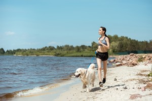 Loose Leash walking with Rose Lesniak Dog Trainer in Miami, FL